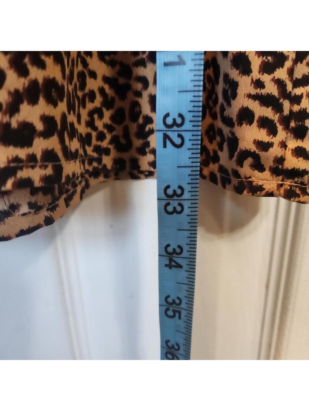 BP Leopard Print Mini Dress with Wide Straps- Size Small - Picture 4 of 6